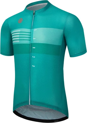 Miniatura 30 de GCRFL Maillot de ciclismo para hombre con 3+1 bolsillos con cremallera manga corta ciclismo ciclismo camiseta de ciclismo transpirable tela de malla