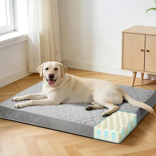 Miniatura 13 de NUPIDA Camas ortopédicas para perros pequeños, impermeables, con funda extraíble lavable y parte inferior antideslizante, cama acolchada para perros