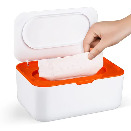 Miniatura 7 de Flenpptly 2 Pack Dispensador de Toallitas para Bebé, Estuche para Toallitas Portador de Toallitas para Bebé Mantiene las Toallitas Frescas, Azul
