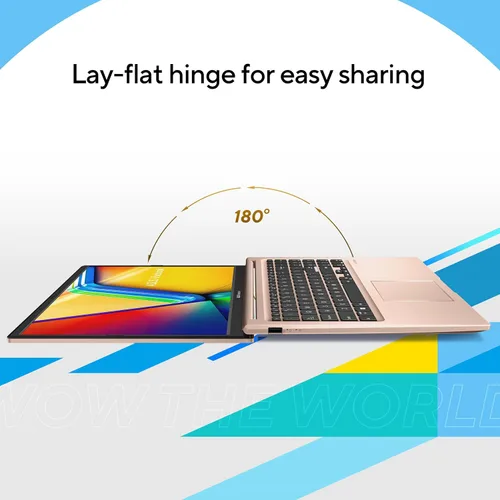 Miniatura 6 de Laptop ASUS Vivobook 15, pantalla táctil FHD de 15.6”, Intel Core i5-1334U, gráficos Intel Iris Xe, memoria de 16 GB, SSD de 512 GB, Champagne