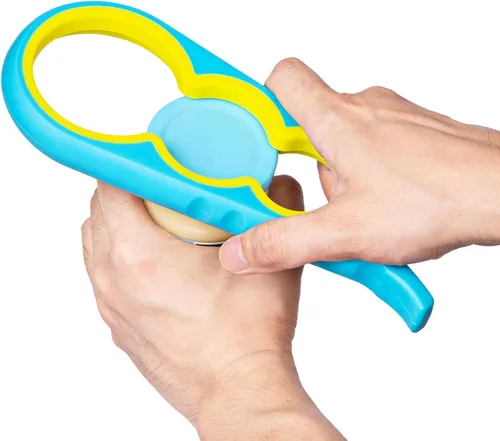 Miniatura 10 de Bloss Abridor de Frascos Abridor de Botellas Agarre de Frascos para Manos Débiles, Personas Mayores con Artritis y Niños, 4 en 1 Herramienta