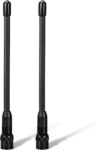 Miniatura 7 de Eightwood BNC - Antena de escáner de mano, paquete de 2 unidades de doble banda 144/430 MHz VHF UHF Antena de radio aficionado flexible de 6