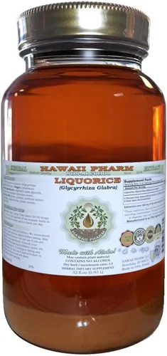 Miniatura 6 de HawaiiPharm Extracto líquido sin alcohol de regaliz, regaliz orgánico (Glycyrrhiza Glabra) Suplemento herbario natural de glicerita de raíz seca, 4