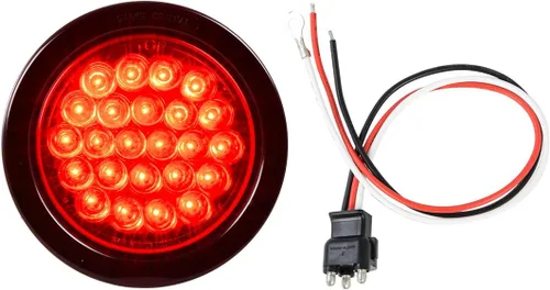Miniatura 6 de GG Grand General 78244 Luz LED roja/transparente (4" Pearl Ss aro y cable, lente)