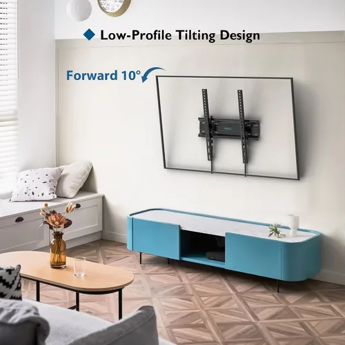 Miniatura 3 de BONTEC Soporte de pared inclinable para televisores de 23 a 60 pulgadas, diseño de perfil bajo, VESA máximo de 15.748 x 15.748 in, soporta hasta 115