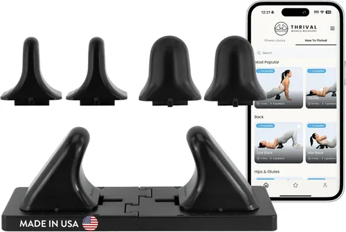 Miniatura 23 de Thrival - Herramienta de liberación muscular completamente ajustable para psoas, flexor de cadera, espalda, glúteo, iliaco y cuello para liberación