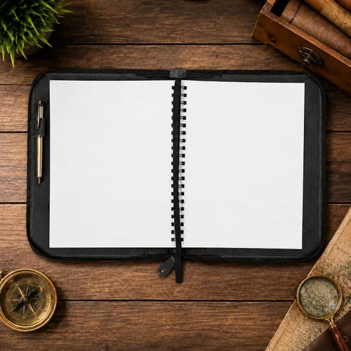 Miniatura 4 de Funda de cuero de grano completo resistente (8.5 x 11 pulgadas), recargable Cahier XXL, cuaderno en espiral recargable (8.5 x 11 pulgadas), funda