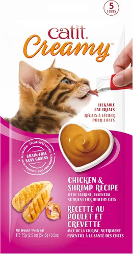 Miniatura 19 de Catit Golosina cremosa para gatos para lamer, premio saludable para gatos, atún, paquete de 50