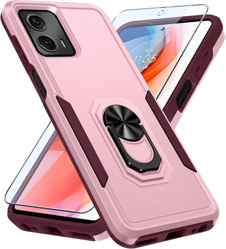 Miniatura 9 de Janmitta - Funda compatible con Moto G 5G 2023 con protector de pantalla, cubierta protectora de cuerpo completo resistente a prueba de golpes