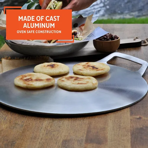 Miniatura 3 de IMUSA Budare/plancha de aluminio de 14 pulgadas