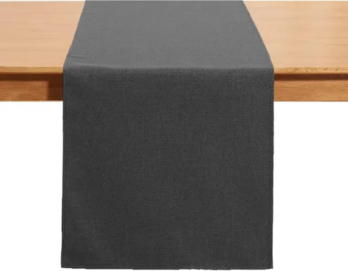 Miniatura 11 de Camino de mesa de 13 x 72 pulgadas de largo, algodón lino estilo granja gris mantel de mesa para cocina, comedor, mesa de café, fiestas, boda