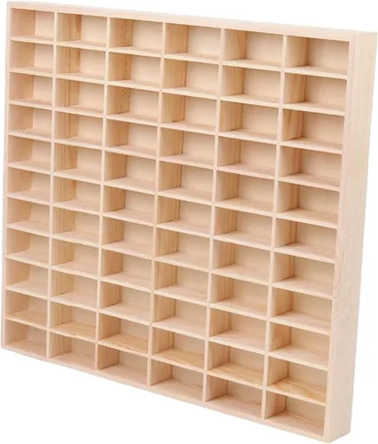 Gralara Estante de exhibición de madera para automóvil, estante organizador de libros, almacenamiento, soporte de almacenamiento de juguetes para