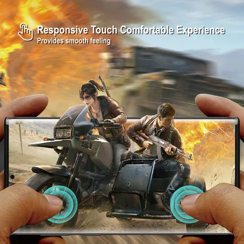 Miniatura 5 de AACL Protector de pantalla para Samsung Galaxy Note 10 Plus, 6.8 pulgadas, vidrio templado curvado, compatible con escáner ultrasónico de huellas