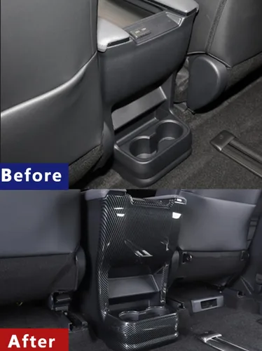 Miniatura 5 de Accesorios de automóvil compatibles con Toyota Sienna 2021 2022 2023 2024 Panel de salida de ventilación de aire trasero interior cubierta
