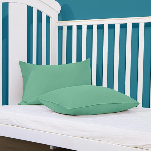 Miniatura 2 de FLXXIE Paquete de 2 fundas de almohada de microfibra para niños pequeños, 14 x 20 pulgadas, se adaptan a almohadas de bebé de 12 x 16, 13 x 18 o 14
