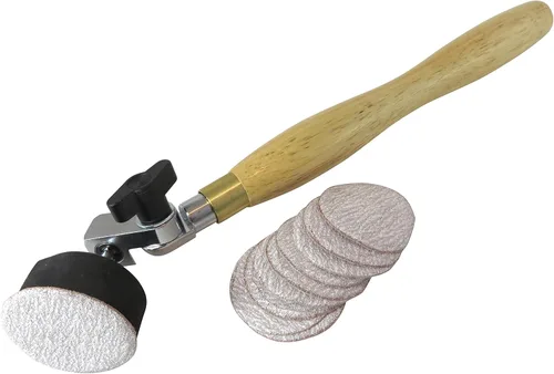 Taytools 204052 Lijadora de tazón y husillo de 2 pulgadas con almohadilla de gancho y bucle y 10 discos surtidos