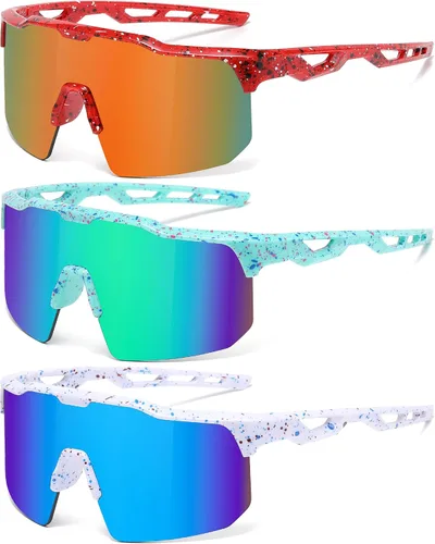 Miniatura 10 de Youth Baseball Sunglasses for Boys Girls Softball Cycling Sports Sunglasses Kids Lightweight UV Protection