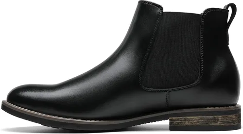 Miniatura 2 de Bruno Marc - Botines de gamuza de cuero para hombre tipo Chelsea