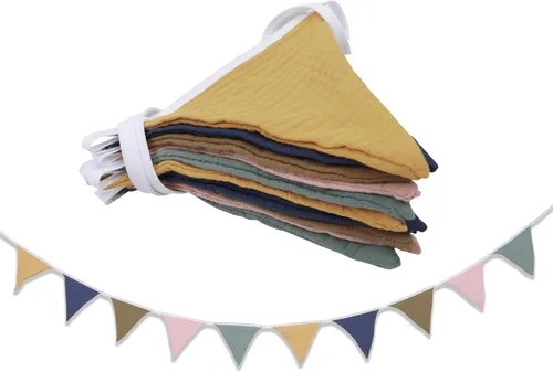 Miniatura 18 de Banderines, Banderines para habitación de bebés y niños pequeños, para decoración de guardería, cumpleaños, boda boho, fiesta de baby shower, evento