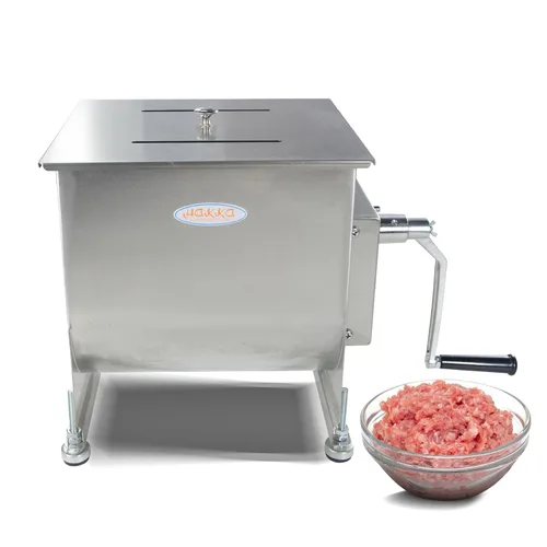 Miniatura 9 de Hakka - Mezclador manual de carne de 15 libras/7.5 L, tanque fijo de acero inoxidable de 10 L, sin caja de engranajes, mezclador de carne