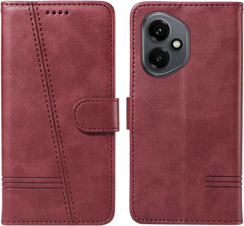 Miniatura 88 de Funda con tapa para Huawei Nova Lite 3, protección de 360 grados, a prueba de golpes, de piel sintética, con función atril y 3 ranuras