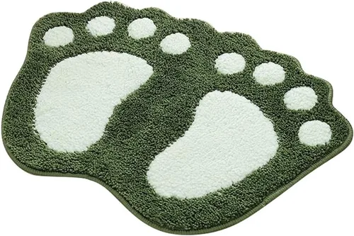 Miniatura 17 de MIFXIN Alfombra de baño con pies grandes, antideslizante, suave, absorbente, alfombra de área (rosa, 16 x 24 pulgadas)