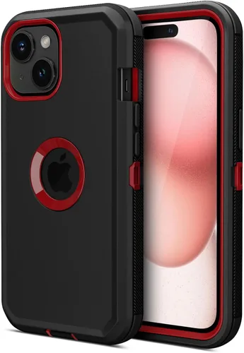 Miniatura 16 de Jiunai Funda para iPhone 14 Plus a Prueba de Golpes Antipolvo Protección de Servicio Pesado Protectora Antiarañazos de Doble Capa Resistente Rugosa