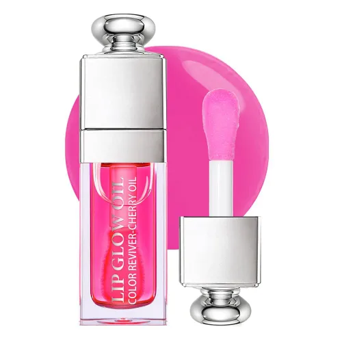 Miniatura 10 de GECOMO Aceite hidratante que brilla para labios, aceite hidratante para labios brillante, aceite nutritivo para labios transparente brillante, 017-#