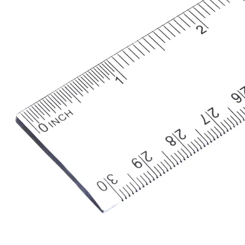Miniatura 4 de Eboot Paquete de 2 reglas de plástico transparente de 12 pulgadas, regla recta, herramienta de medición de plástico para estudiantes, escuela