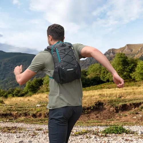 Miniatura 9 de Mochila ligera de hidratación, mochila para correr con bolsa de agua de 2L, mochila de hidratación Hydro para ciclismo, senderismo, apta