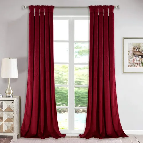 Miniatura 7 de EcoDrapes Paneles de cortina macizos con pestañas trenzadas para casa de lujo (rosa bebé, 52 pulgadas de ancho por 63 pulgadas de largo, 1 panel)