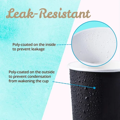 Miniatura 5 de MATICAN Vasos de papel para helado, 100 cuencos de postre desechables de 11 onzas para alimentos calientes o fríos, suministros de fiesta de 11