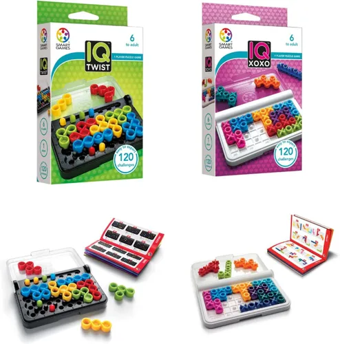Miniatura 7 de SmartGames IQ Focus – Puzle de color y lógica con 120 desafíos – Juego compacto de rompecabezas cerebrales para niños y adultos a partir de 7 años