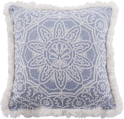 Miniatura 11 de Levtex Home - Juego de colcha Bennett - Colcha individual (80 x 106 pulgadas) y 1 funda estándar (20 x 26 pulgadas) - Paisley floral - Azul y blanco