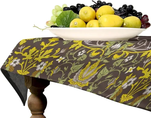 Miniatura 30 de Mantel Floral Retro de Pájaros, Diseño Original Bohemio William Morris Estampado Cubierta de Mesa para Hogar Picnic Fiesta Comedor Cocina William