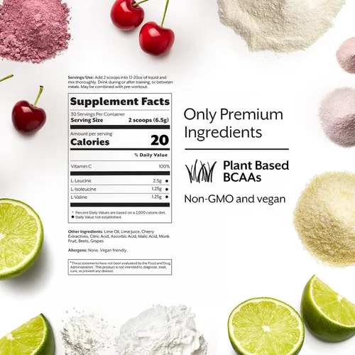 Miniatura 2 de Promix Nutrition Polvo BCAA con aminoácidos esenciales, cereza limada