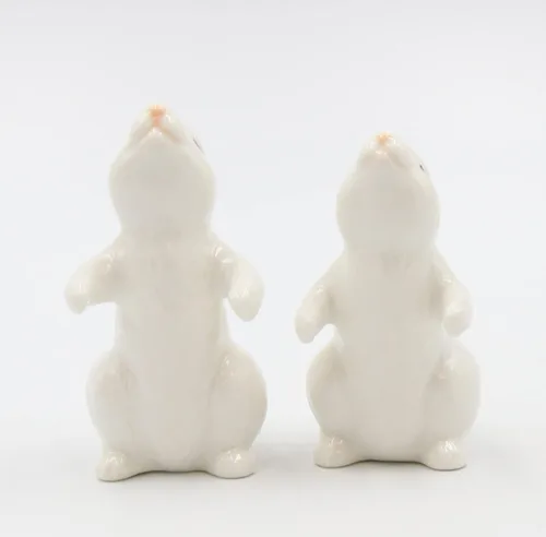 Miniatura 2 de Cosmos Gifts 21011 Hugging Rabbits Salero y pimentero Blanco