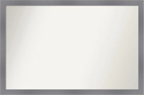 Miniatura 195 de Amanti Art Espejo personalizado, espejo de baño gris plomo a rayas, espejo de pared o espejo de tocador de baño sobre el fregadero