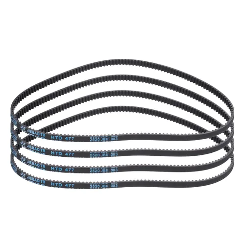 Miniatura 113 de uxcell 4pcs HTD-3M correa dentada de goma 60 dientes, 7.087 in de longitud de paso x 0.236 in de ancho x 0.094 in de altura, correa de distribución