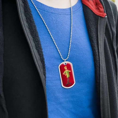 Miniatura 3 de GRAPHICS & MORE Scooby-Doo - Collar con colgante de placa de perro militar con cadena