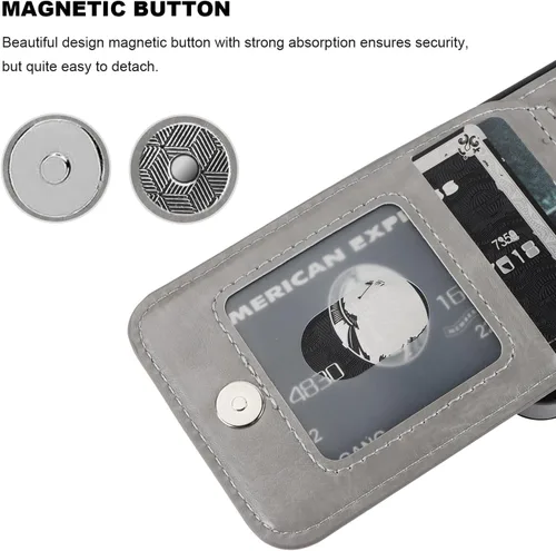 Miniatura 7 de KIHUWEY Funda compatible con iPhone 13 Mini de 5.4 pulgadas (gris)