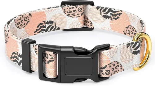 Miniatura 21 de Rnivvi Collar para perros pequeños, lindo collar floral resistente ajustable para cachorros con hebilla de liberación rápida para niño, niña