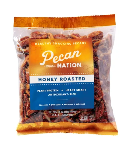 Miniatura 8 de Pecan Nation Mitades de nuez pecana de Georgia tostadas con canela, 16 oz., Natural, Sin conservantes, Ricas en antioxidantes, Sin OMG, Aperitivo