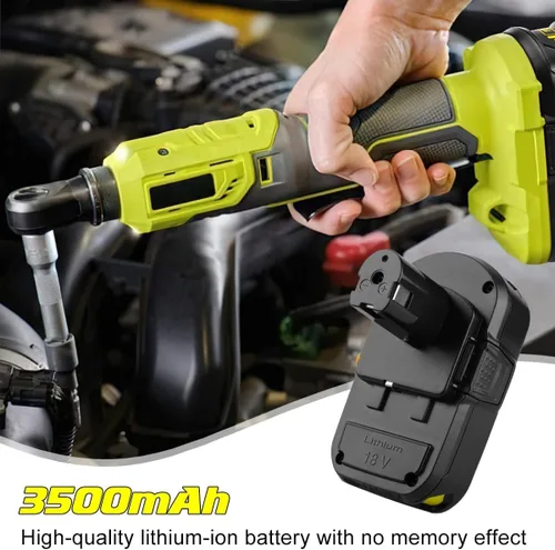 Miniatura 5 de 2Pack Replacement for Ryobi 18V Battery + P119 Charger for Ryobi 18v Oneplus Battery P100 P102 P103 P105 P107 P108 P118