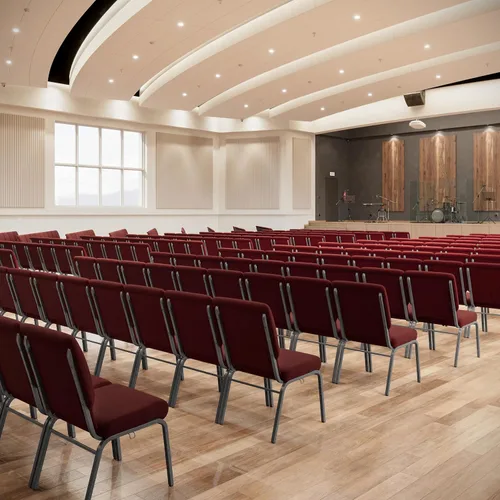 Miniatura 6 de Flash Furniture Advantage - Silla de iglesia granate de 20.5 pulgadas de ancho