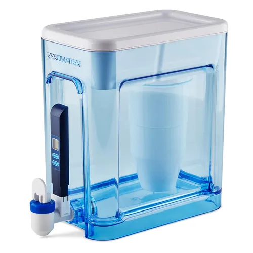Miniatura 9 de ZeroWater Jarra de filtro de agua de 5 etapas lista para verter de 10 tazas 0 TDS para un mejor sabor al agua del grifo, certificado IAPMO