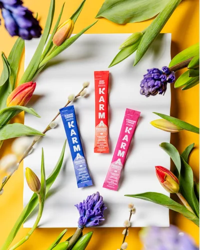 Miniatura 8 de Bolsa de Hidratación Probiótica Karma - Paquete de 6, Mezcla de Bebida en Polvo de Bayas y Cereza - Apoyo Inmunológico y de la Salud Intestinal Para