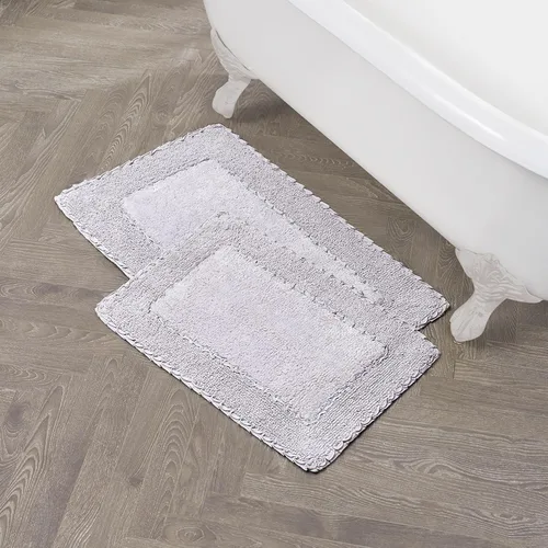 Miniatura 28 de Laura Ashley Ruffle tapete para baño de algodón de 17 x 24 pulgadas