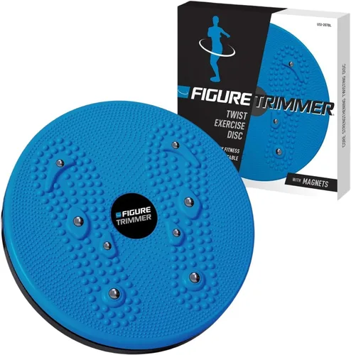 Daiwa Felicity Figure Trimmer Tabla de Torsión Abdominal - Máquina de Torsión de Cintura para Ejercicio de Core y Abdominales - Herramienta de Azul
