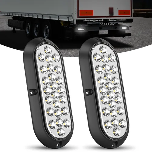 Miniatura 32 de Nilight Barra de luz trasera para remolque con señales de giro, parada y marcha atrás 3 en 1, luces de freno 2 paquetes, 9 pulgadas, 100 LED rojo